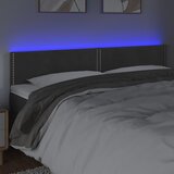  LED uzglavlje tamnosivo 180x5x78/88 cm baršunasto | shoptok.hr