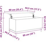  Stolić za kavu boja hrasta 90 x 44,5 x 45 cm konstruirano drvo | shoptok.hr