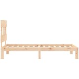  Kreveta s uzglavljem 90 x 200 cm od masivnog drva | shoptok.hr