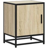 vidaXL Nočna omarica 2 kosa sonoma hrast 40x31x50 cm inž. les/kovina | Shoptok.si