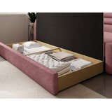 ELTAP Ružičasta sklopiva/s prostorom za odlaganje sofa od šenila s lijevim kutom 223 cm Fabillo – | shoptok.hr