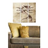 Wallity MDF100424209 multicolor decorative mdf painting (3 pieces) Cene