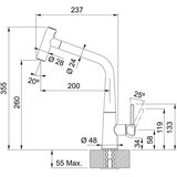 Franke 115.0625.188 Icon FG 5188.031 izvlečna kuhinjska armatura | Shoptok.si