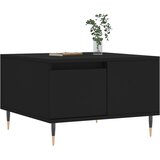  Stolić za kavu crni 55 x 55 x 36,5 cm od konstruiranog drva | Eponuda.com
