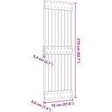  Vrata NARVIK Prirodna 70 x 210 cm Čvrsta borovina - Prirodna 70 x 210 cm Normalno | shoptok.hr