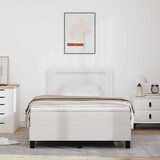  Krevet s opruga kutije Bijelo 120 x 200 cm Umjetna koža | shoptok.hr