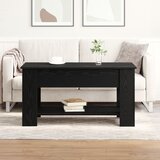 vidaXL Klubska miza Črn hrast Les 101 x 49 x 52 cm Vzdržljiva | Shoptok.si