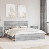  Okvir za krevet s uzglavljem Siva Sonoma 180 x 200 cm | shoptok.hr
