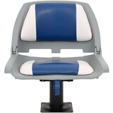 vidaXL 4-dijelni set sklopivog sjedala za brod plavo-bijeli 48x51x41cm | shoptok.hr