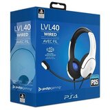 Pdp PS4/PS5 Wired LVL40 White slušalice Cene