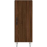 vidaXL Komoda rjavi hrast 34,5x34x90 cm inženirski les | Shoptok.si