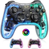 HASACOOL brezžični pro kontroler za switch/lite/oled, transparenten z osvetlitvijo in aplikacijskim upravljanjem odprta embalaža Cene