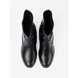 Shelvt Comfortable black ankle boots with ruffles | shoptok.hr