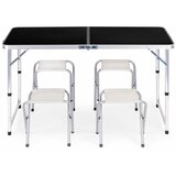 Modern Home sklopivi sto za kampovanje + 4 stolice crni HTA120R+4S black cene