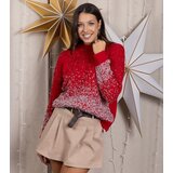 Gemre Red and Silver Warm Raiha Sweater | Shoptok.si
