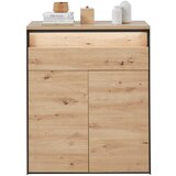 Voleo omara za čevlje črna, hrast artisan | Shoptok.si