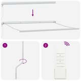 Tenda na automatsko uvlačenje smeđa 450 x 300 cm | shoptok.hr