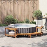  Okruženje za bubble bath polukružna Smeđa 272 x 120 x 55,5 cm | shoptok.hr