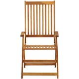 Maison Chic Vrtni stoli - Stol za vrt nastavljivi 3 kosi trden akacijev les JS1871, (21877539) | Shoptok.si