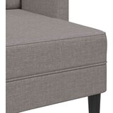 SOFA 2-sjed s ležaljkom u obliku slova L Taupe 125 cm tkanina | shoptok.hr