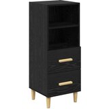 vidaXL Strani šal Črni hrast 34 x 34.5 x 90 cm Konstruiran les | Shoptok.si