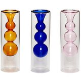 Hübsch Komplet 3 steklenih vaz iz stekla Colors, višina 23 cm | Shoptok.si