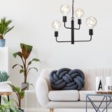  Luster na lancu ORLANDO 4xE27/60W/230V crni | Eponuda.com