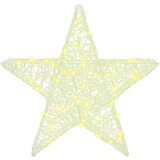 vidaXL 3D zvezda med 50 LED Toplo bela 55 x 53.5 x 10 cm Akril | Shoptok.si