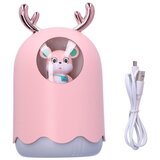 Venisymlis Roza Usb Namizni Domači Vlažilnik Zraka Z Aroma Difuzorjem In Nočno Lučko, (22060914) Cene