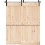 vidaXL Pribor za klizna vrata 183 cm čelični crni | shoptok.hr