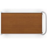 HelgeNyberg transportni voziček, 2 polici, dxš 800 x 420 mm, sive barve/bukev | Shoptok.si