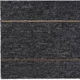  Tepih pločica Tamnosiva s prugama 50 x 50 cm 4 pcs PP i bitumen | shoptok.hr