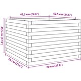  Vrtna sadilica 70x70x45 5 cm od masivnog drva duglazije | shoptok.hr
