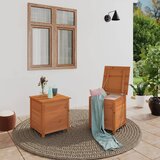 vidaXL Vanjska kutija za jastuke smeđa 50x50x56 cm od masivne jelovine Cijene