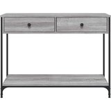  Konzolni stol siva boja hrasta 100x34 5x75 cm konstruirano drvo | shoptok.hr