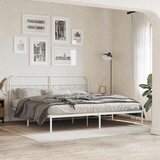  Metalno zamjensko uzglavlje bijelo 200 cm | shoptok.hr