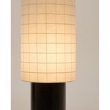 Kave Home Bela/črna stoječa svetilka s tekstilnim senčilom (višina 142 cm) Dulan – | Shoptok.si