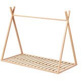 Kave Home Dječji krevet od masivne bukve u obliku kućice s podnicom 90x190 cm u prirodnoj boji Maralis – | shoptok.hr