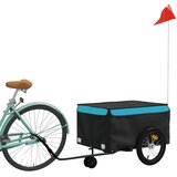 Prikolica za bicikl crno-plava 45 kg željezna | shoptok.hr
