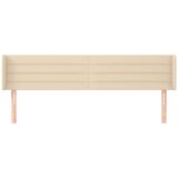  Vzglavje z ušesi krem 203x16x78/88 cm blago | Shoptok.si