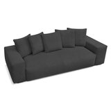 Bobochic Paris Siva sedežna garnitura iz rebrastega žameta 280 cm Voltaire – | Shoptok.si