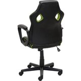 XORA pisarniški stol kovina, umetna masa, tekstil siva, zelena, črna | Shoptok.si