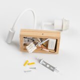  Brilagi - LED zidna lampa NUBILA WOOD 1xE27/25W/230V + LED/3W hrast/siva | Eponuda.com
