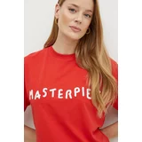 Max&co. Kratka majica x Pietro Terzini ženska, rdeča barva, 2428976021200