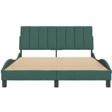  Okvir za krevet s uzglavljem tamnozeleni 140x200 cm baršunasti | shoptok.hr