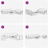  Set vanjskih sofa 9 kom. Prirodna i bež | shoptok.hr