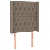  LED uzglavlje smeđesivo 83 x 16 x 118/128 cm od tkanine | shoptok.hr