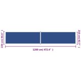 vidaXL Zložljiva stranska tenda modra 220x1200 cm | Shoptok.si