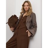 Sinsay Viskozne široke hlače s mješavinom lana | shoptok.hr