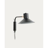 Kave Home Črna stenska svetilka ø 20 cm Aria – | Shoptok.si
